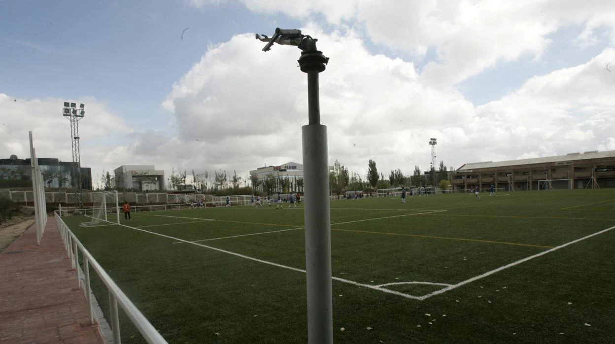 Campo de fútbol del polideportivo Luis Aragonés, en Hortaleza