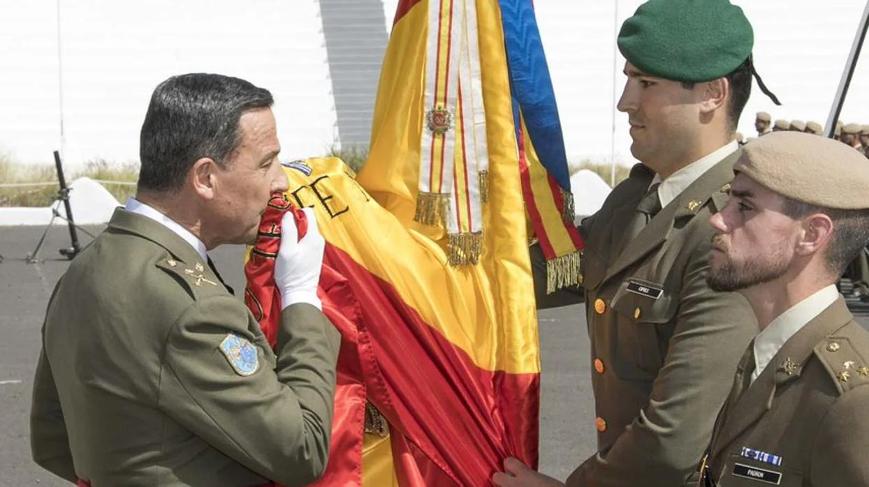 El general Antonio Ángel Ciprés Palacín este 22 de febrero en Tenerife