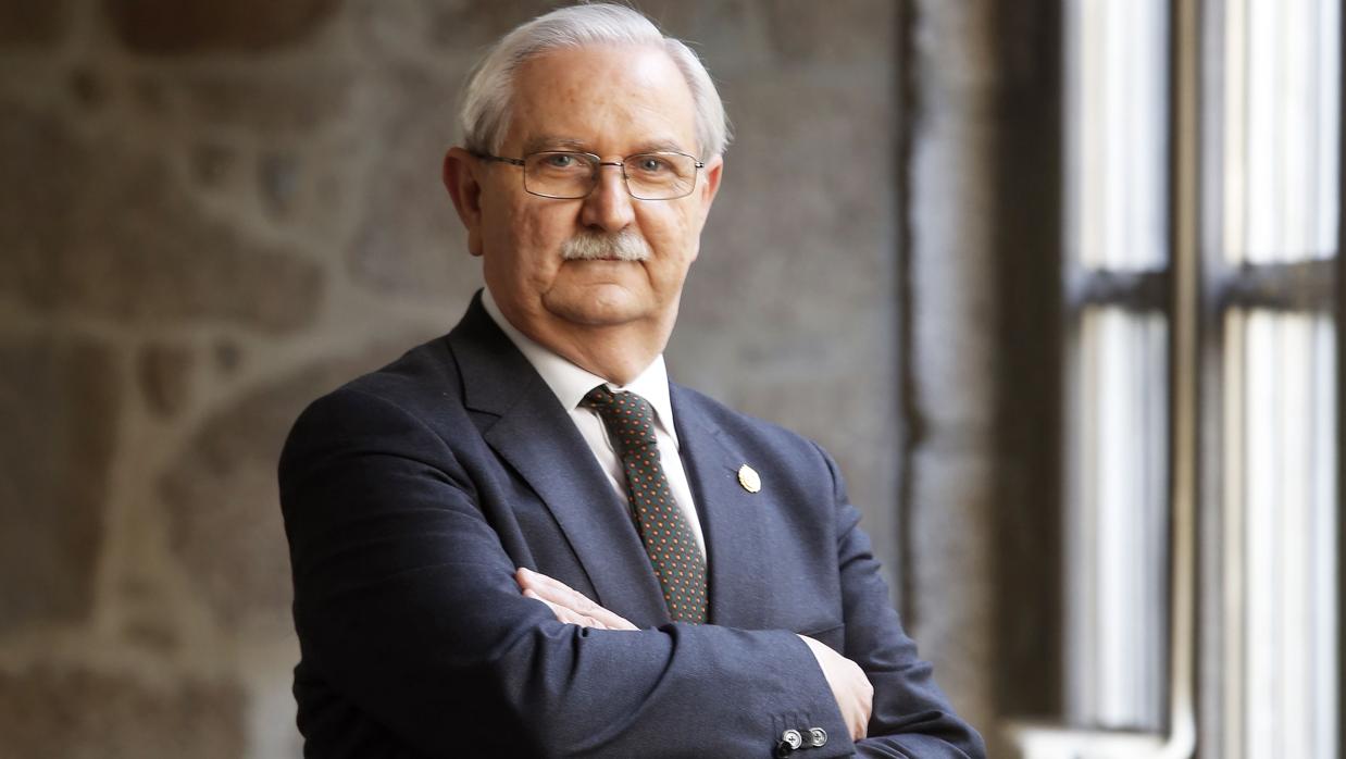 Serafín Romero, el viernes en la Facultad de Medicina de Santiago