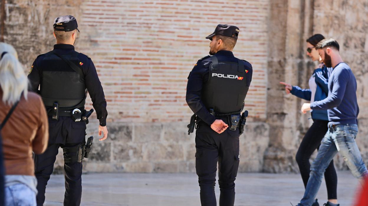 Imagen de archivo de la Policía en Valencia