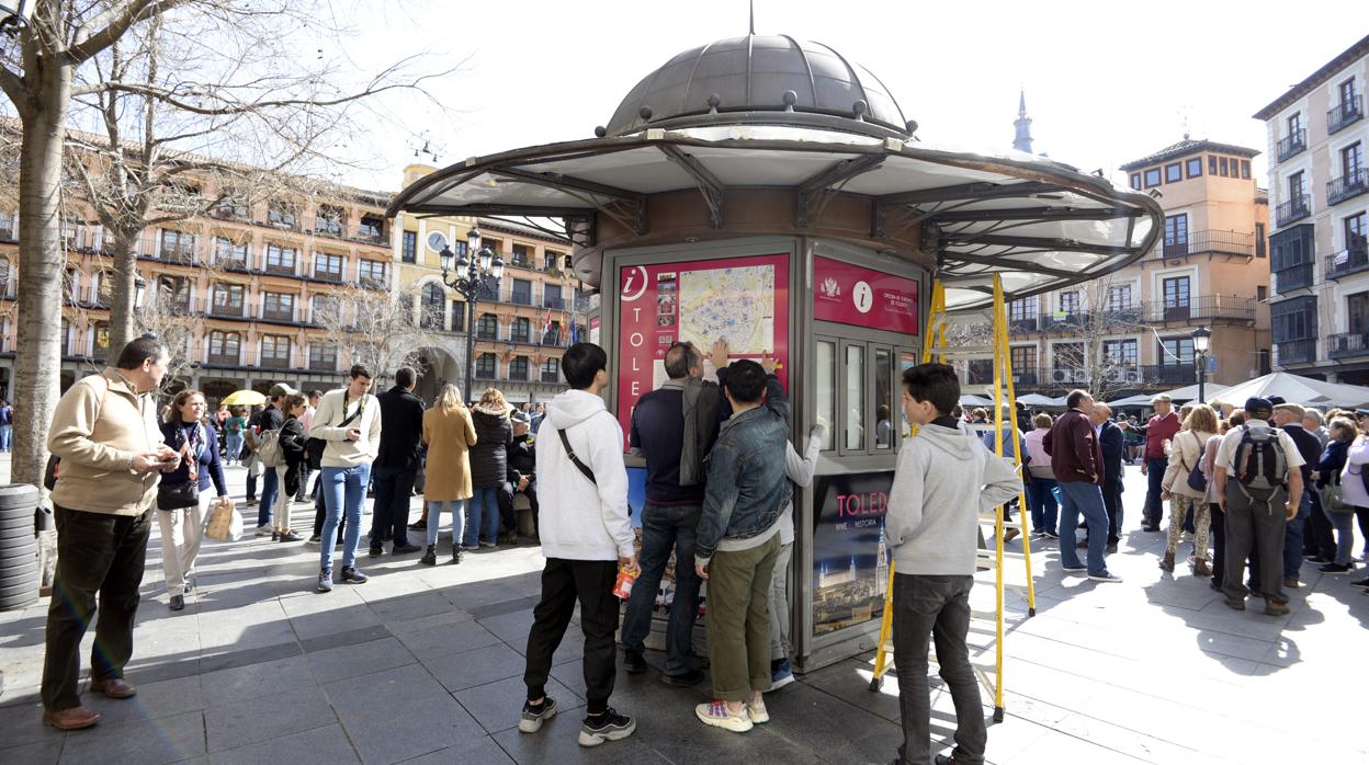 Quiosco situado en la plaza de Zocodover