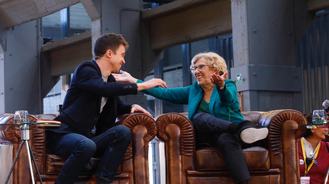 Manuela Carmena e Íñigo Errejón, en un acto conjunto