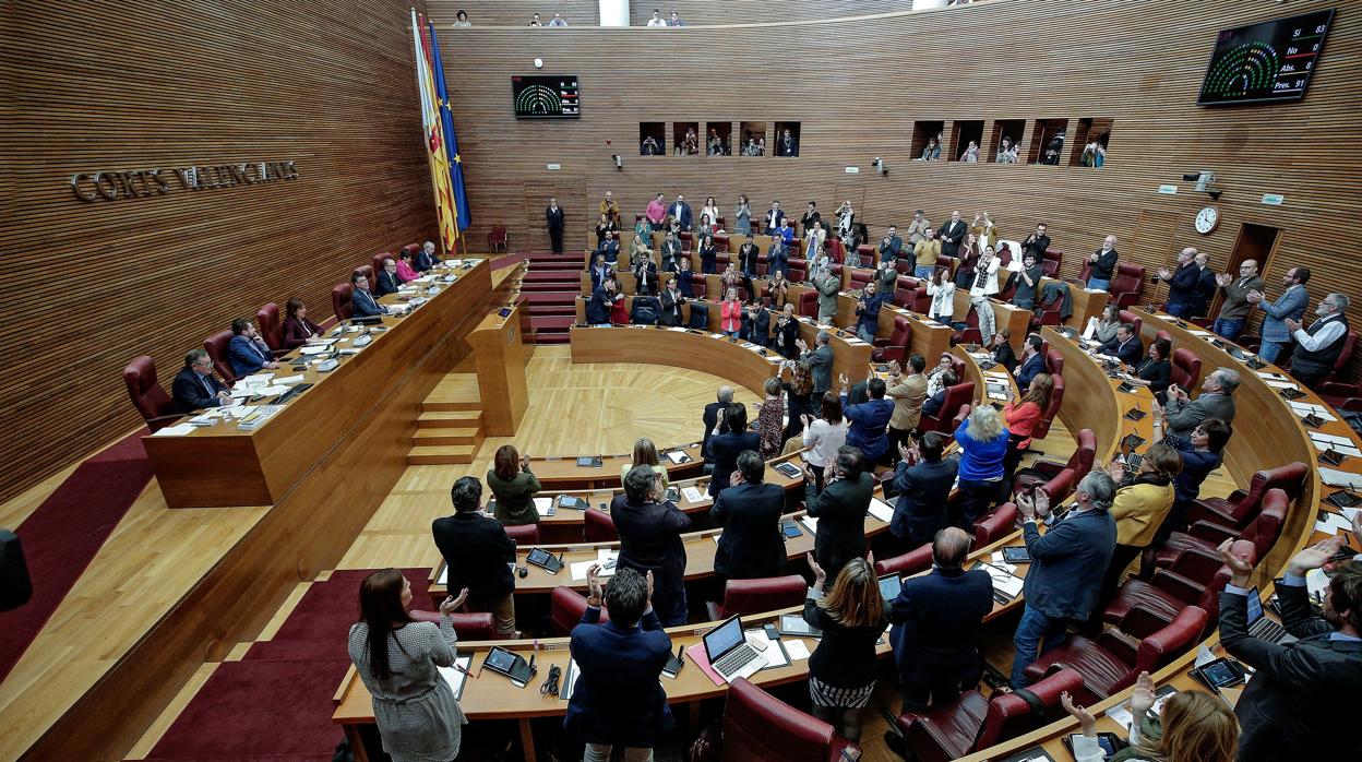 Imagen de las Cortes Valencianas, esta semana