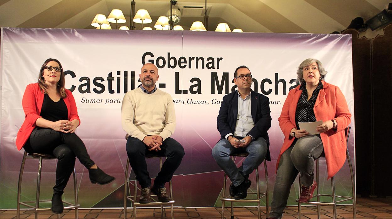 José García Molina, entre Juan Ramón Crespo y María Díaz