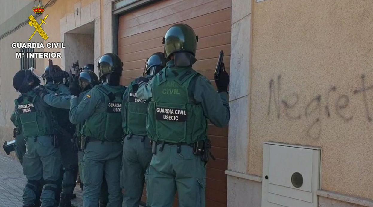 Unidad de la Guardia Civil que intervino en la operación 'Fabrilia'