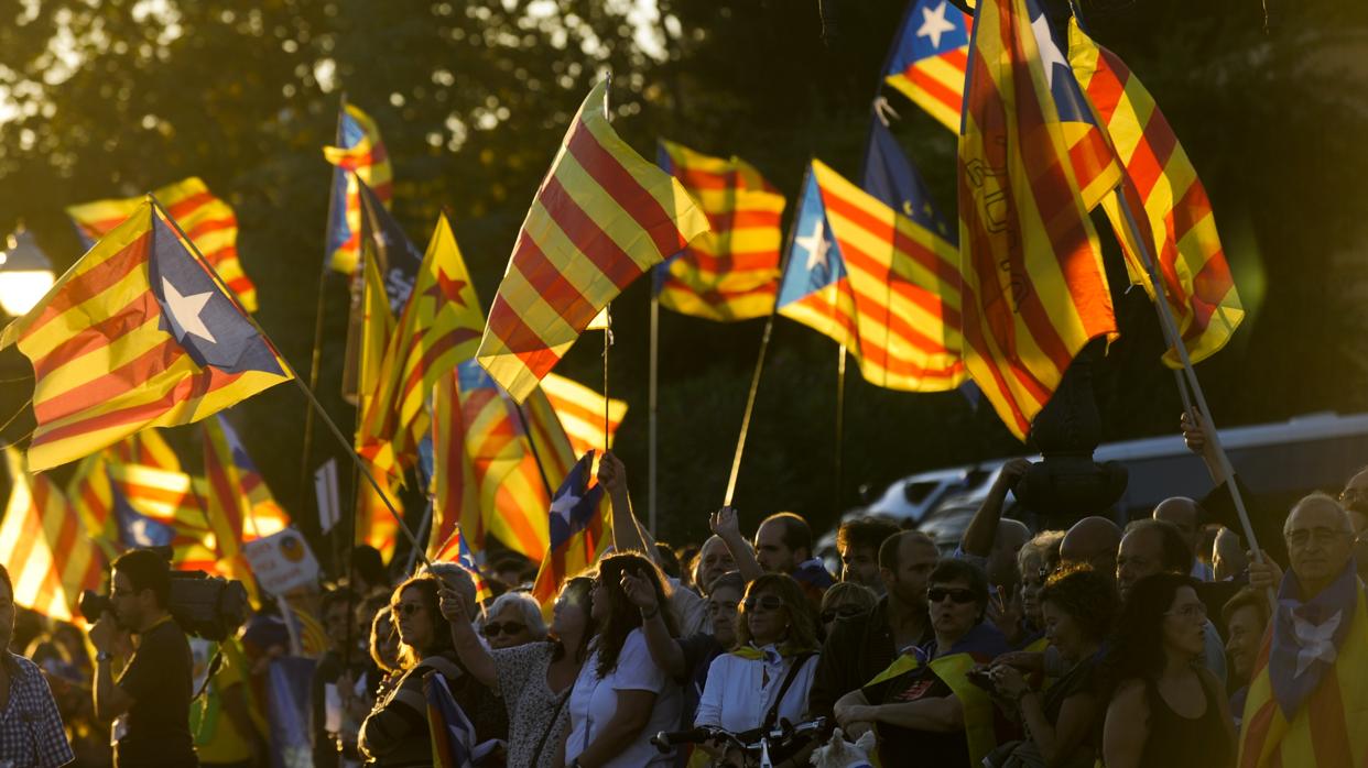 Manifestación independentista en Barcelona