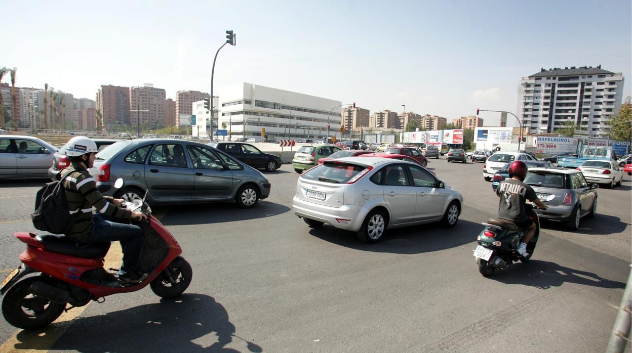Imagen de archivo del tráfico en Valencia