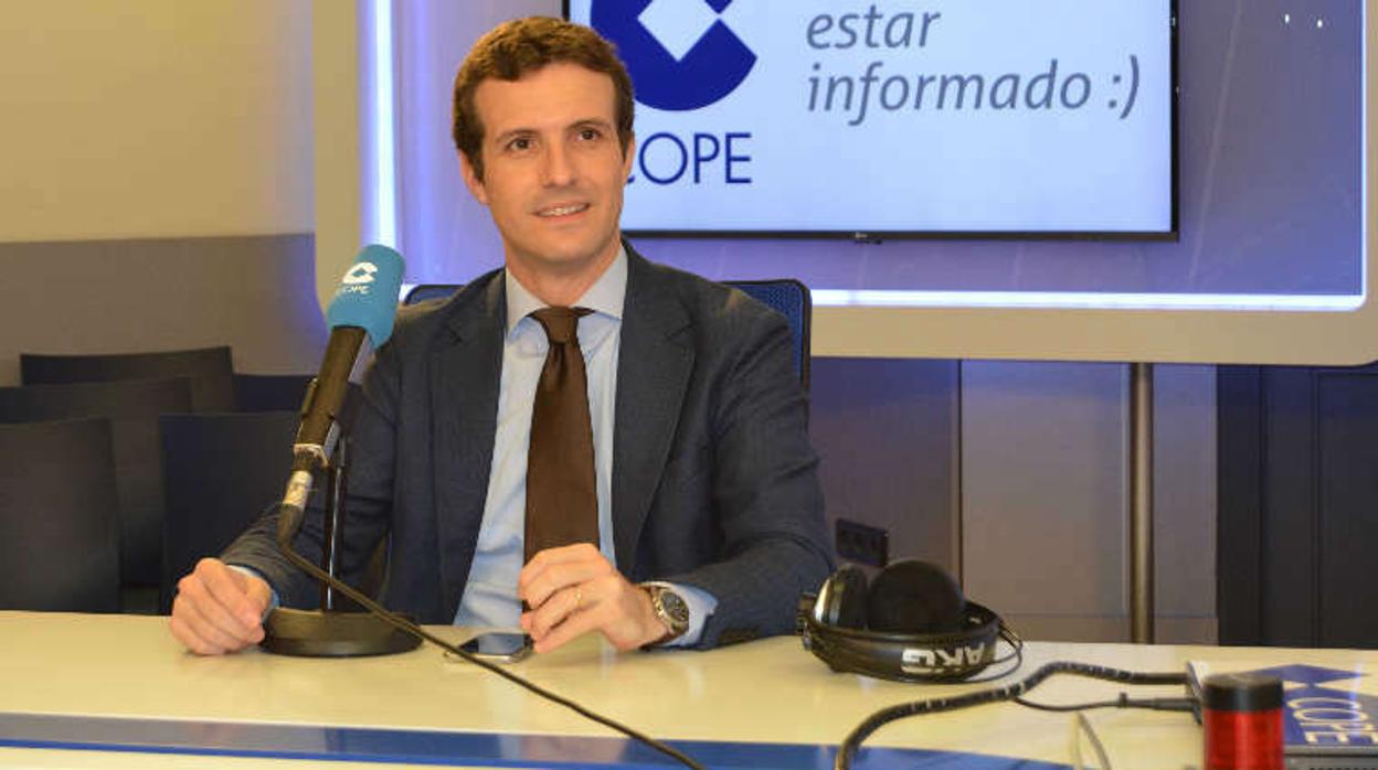 Sigue en vídeo la entrevista a Pablo Casado en «Herrera en COPE»