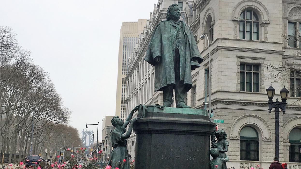 Estatua de Henry Ward Beecher en Nueva York