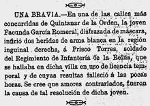 Quintanar y Toledo, asesinatos en Carnaval