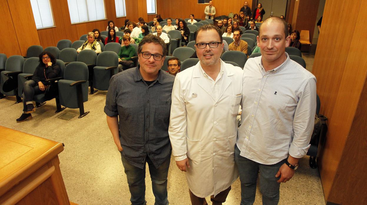 Luis Avilés, Federico Martinón y Eduardo Agraso