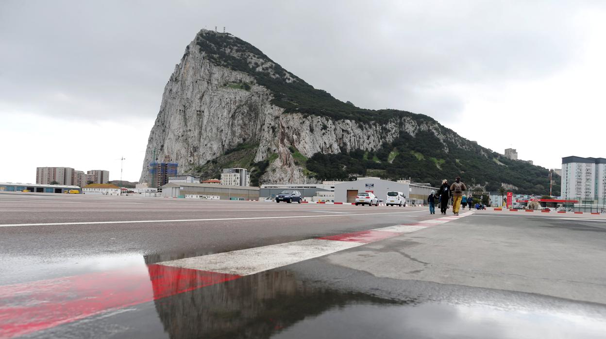 Imagen del Peñón de Gibraltar tomada el pasado 28 de febrero
