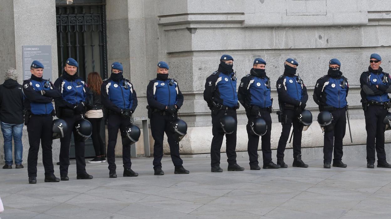 Despliegue policial en Madrid