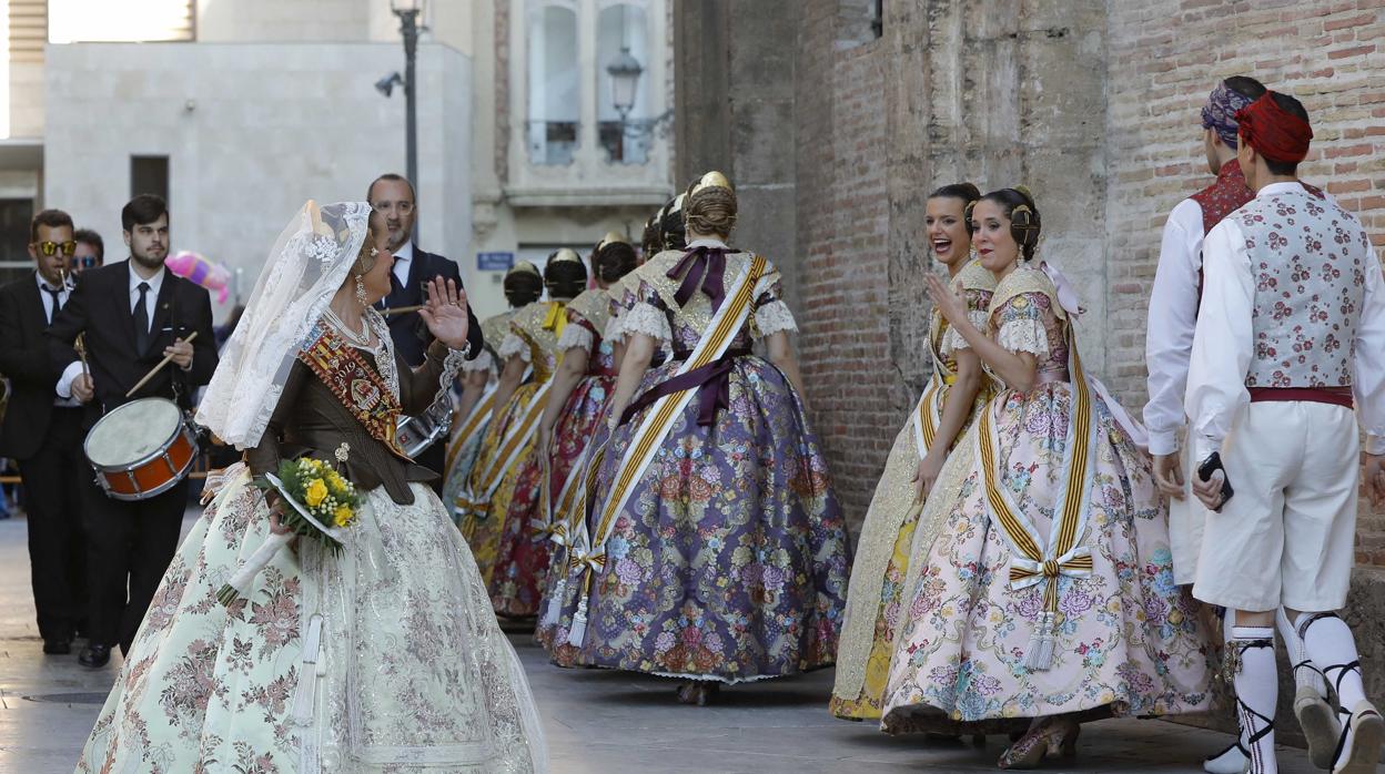 Imagen de la Ofrenda de Fallas 2019 de Valencia