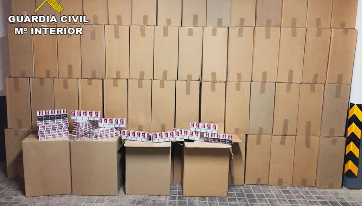 La Guardia Civil se incautó 30.000 cajetillas de cigarrillos de contrabando