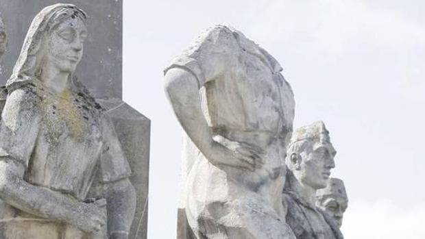 Hallan la cabeza de la estatua del general Yagüe robada hace once años en un pueblo de Soria