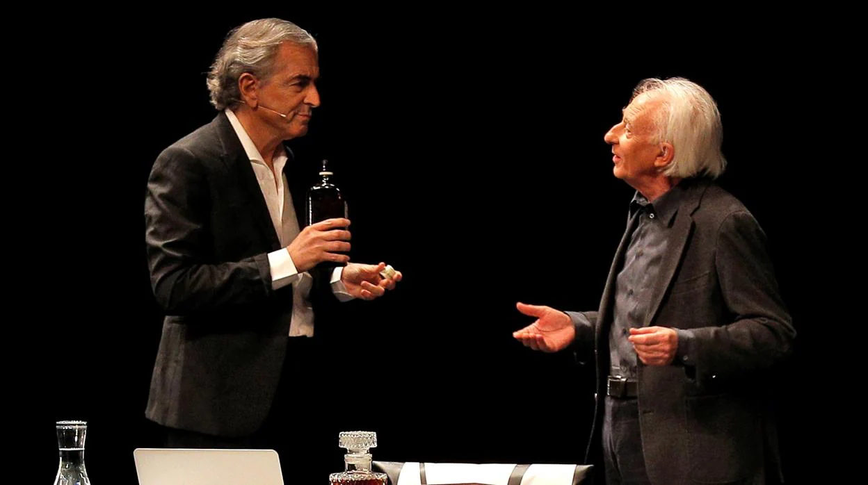 El filósofo francés Bernard-Henri Lévy junto al dramaturgo Albert Boadella