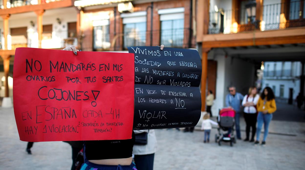 Protesta por la agresión sexual múltiple en Ciempozuelos