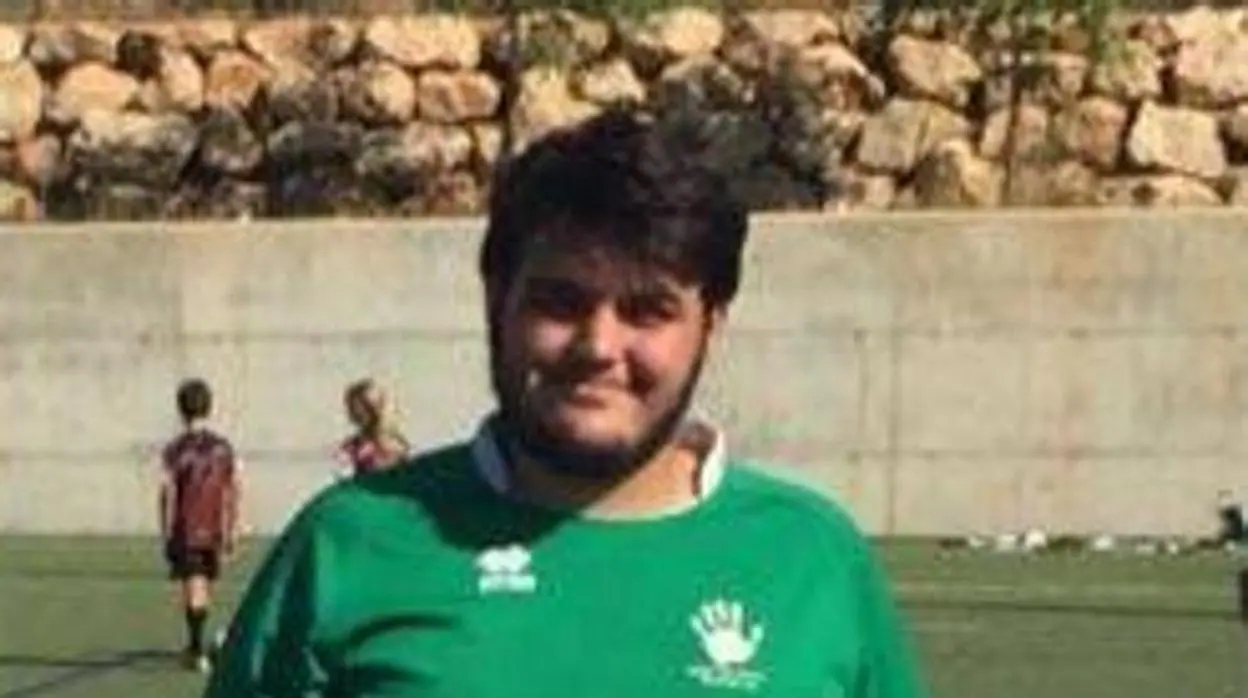 Alejandro Jiménez en una foto difundida por el Rugby Club Ponent Mallorca