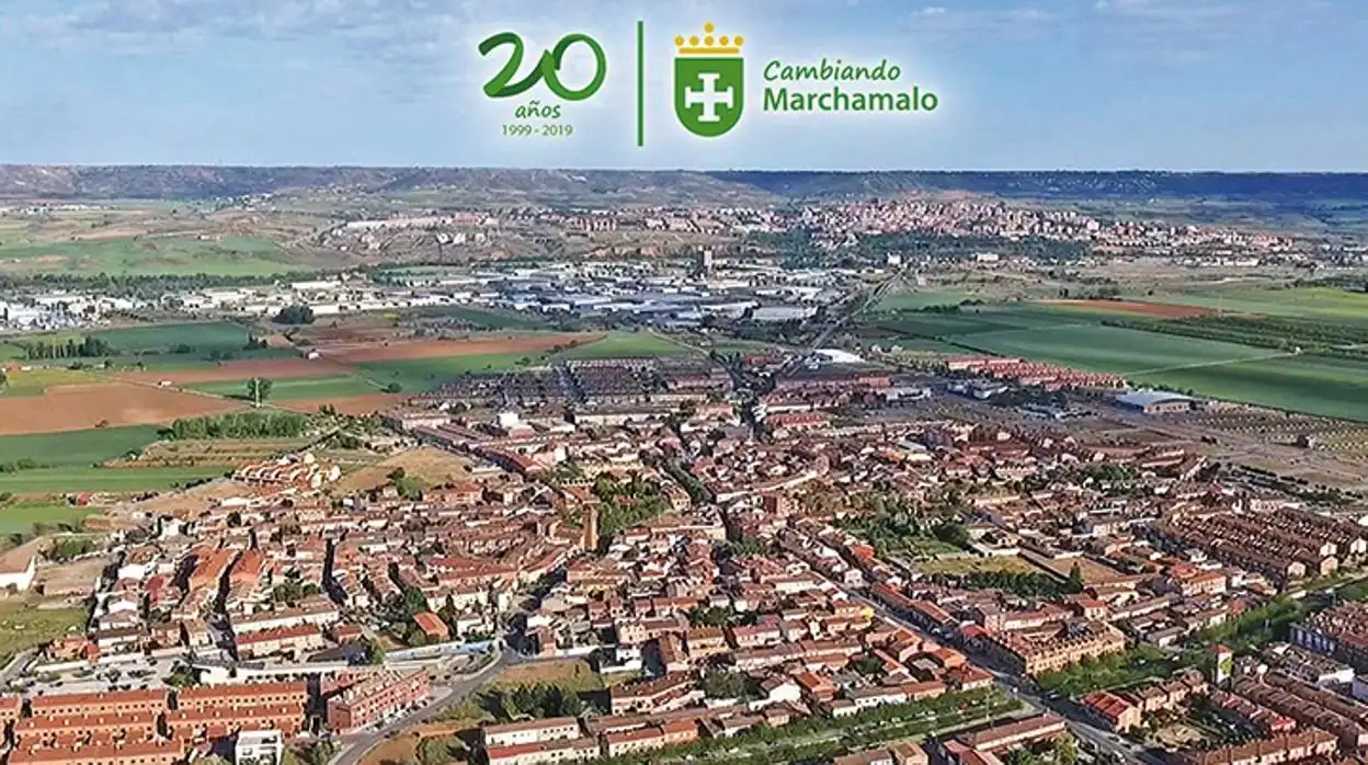 Vista panorámica del municipio de Marchamalo y que aparece recogido en el documental