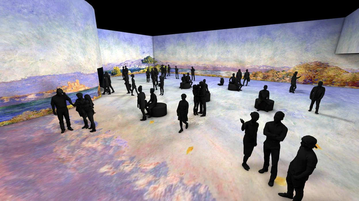 Recreación digital de la exposición de Monet