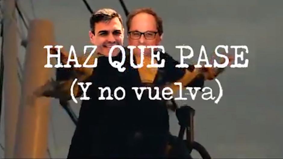 Celaá dice que el lema de campaña del PSOE está inspirado en «Titanic» y el PP lo convierte en meme: «Haz que pase y no vuelva»