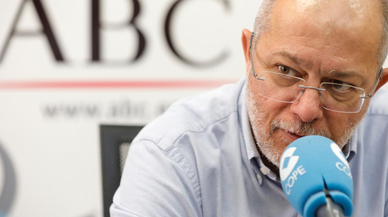 Francisco Igea, durante la tertulia Cope-ABC