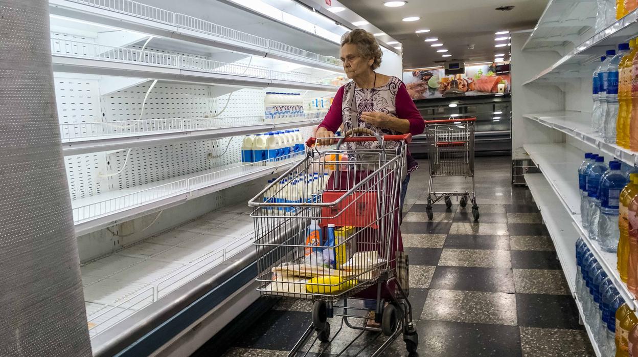 Supermercado en Venezuela, en una imagen de archivo