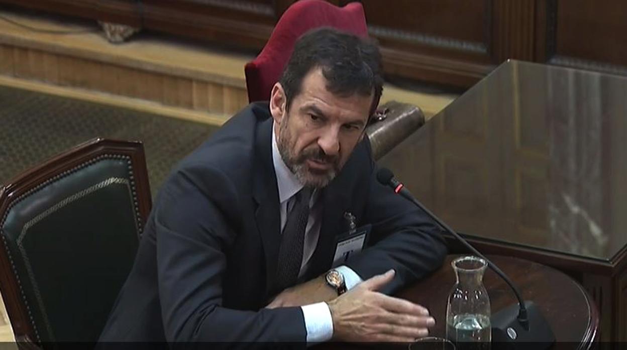 El comisario de los Mossos Ferran López, en el Tribunal Supremo