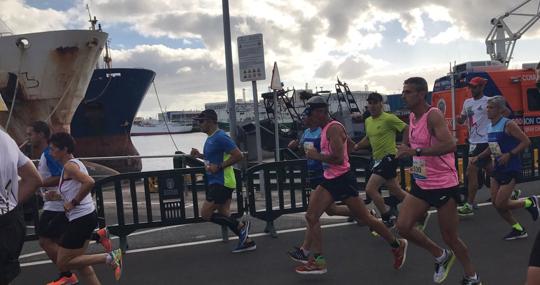 Una carrera en el Puerto de Las Palmas