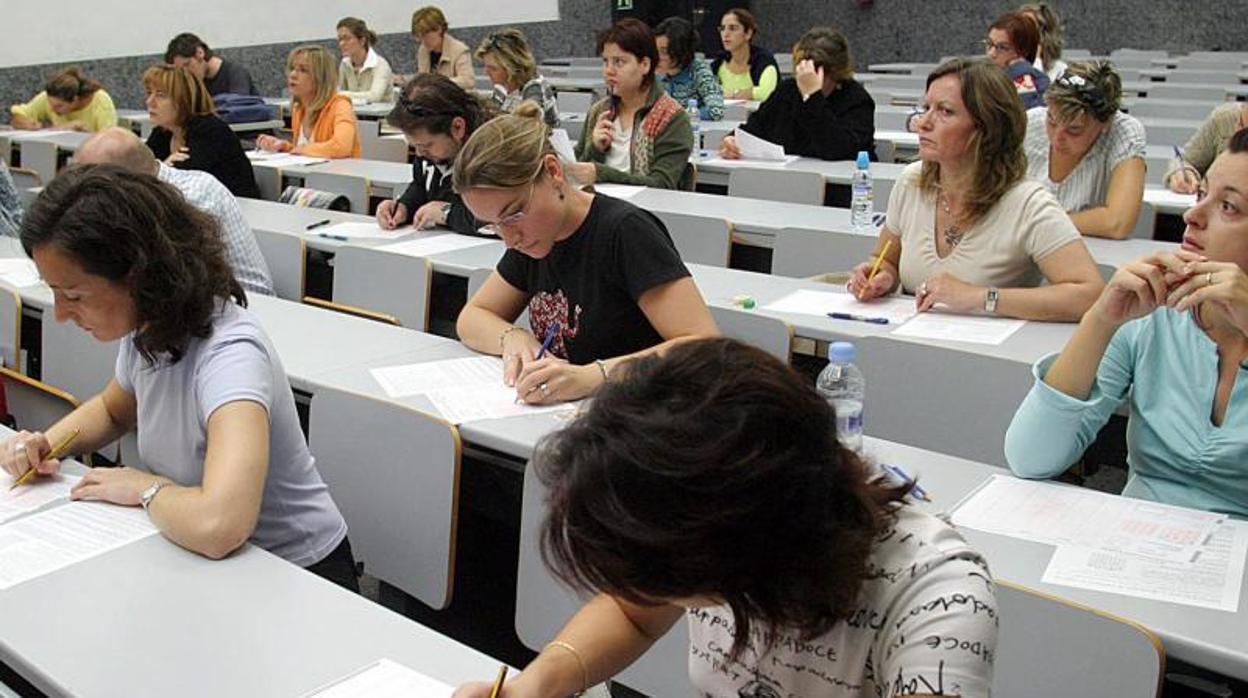 Examen de oposiciones en Valencia