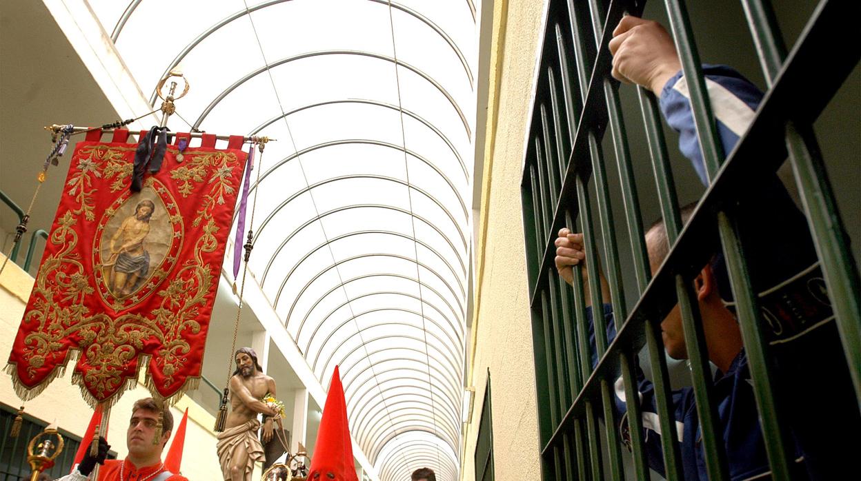 Imagen de archivo de una procesión de la Cofradía de Jesús en la Columna de Valencia