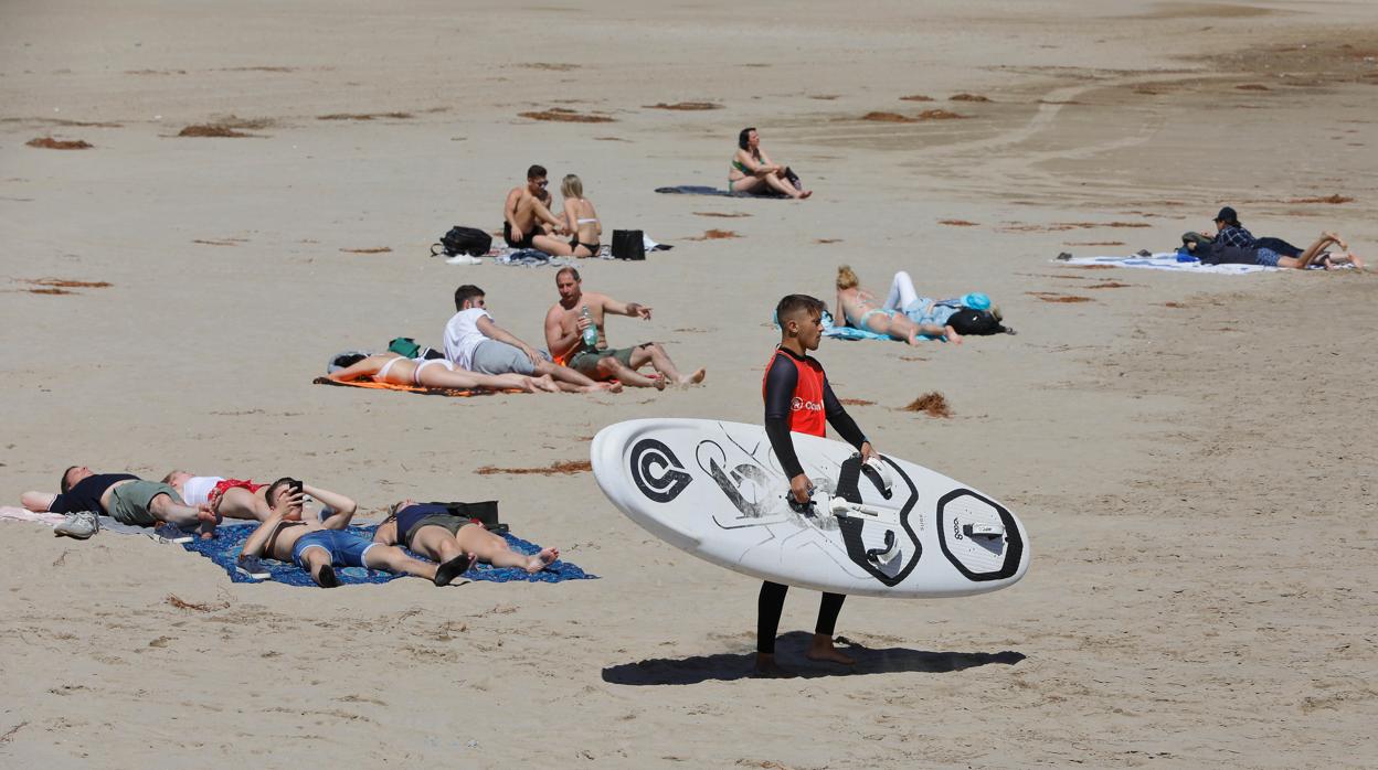 Imagen tomada en la playa de Las Arenas