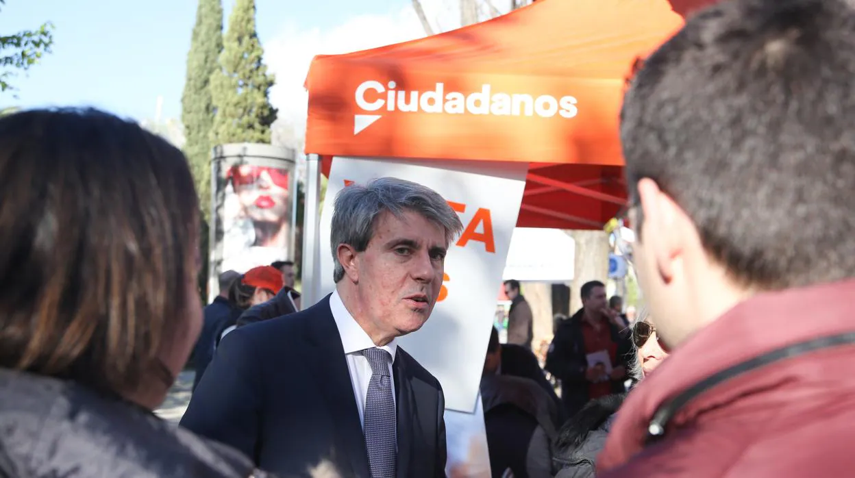 Ángel Garrido, el jueves en un acto de Ciudadanos