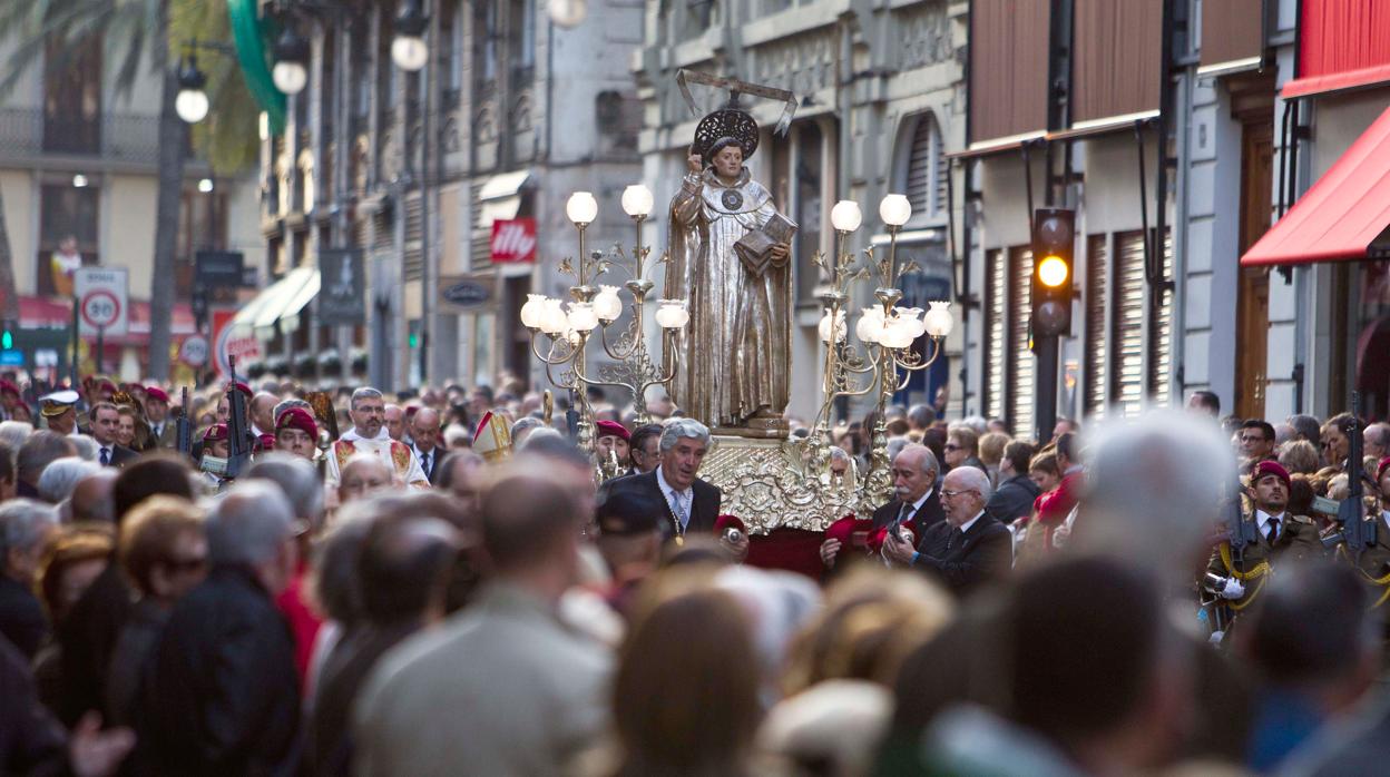 Imagen de archivo de la procesión de San Vicente Ferrer en Valencia