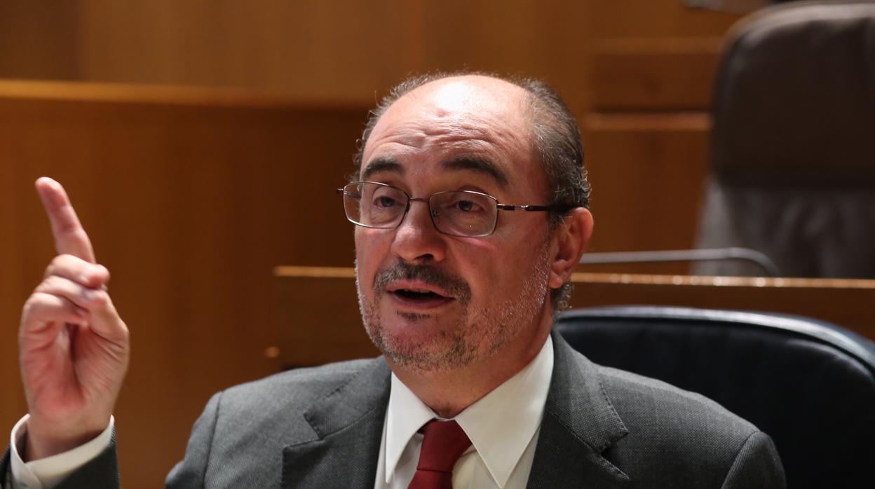 Javier Lambán, líder del PSOE aragonés y candidato a la reelección al frente del Gobierno regional