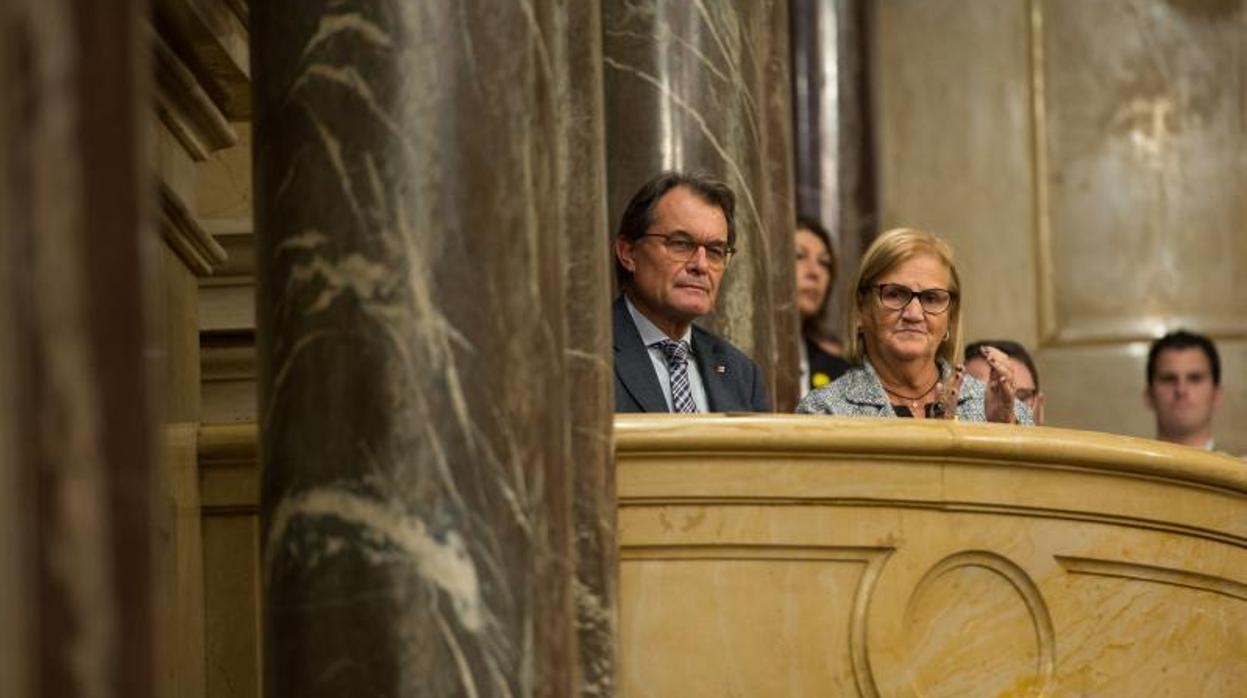 De Gispert, con Artur Mas, hace unos meses en el Parlament