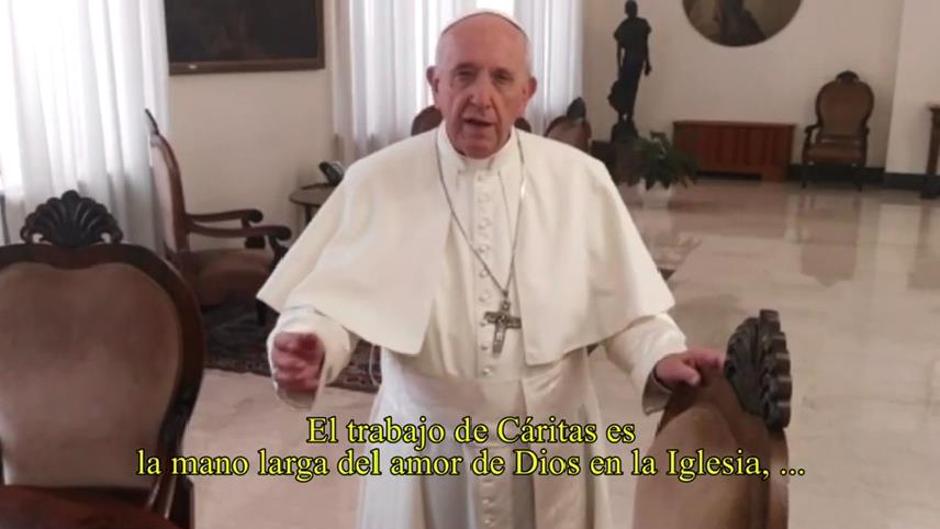 El vídeo del Papa Francisco para felicitar el 50 aniversario de Cáritas Gandía: «Sigan trabajando con amor»