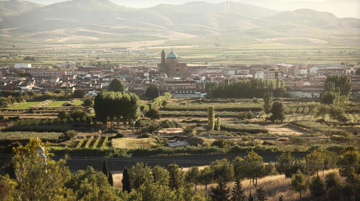 Vista panorámica de La Almunia de Doña Godina, capital de la comarca de Valdejalón