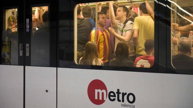 Metrovalencia ofrece servicios especiales tras el partido del Valencia CF y el Arsenal FC el jueves 9 de mayo