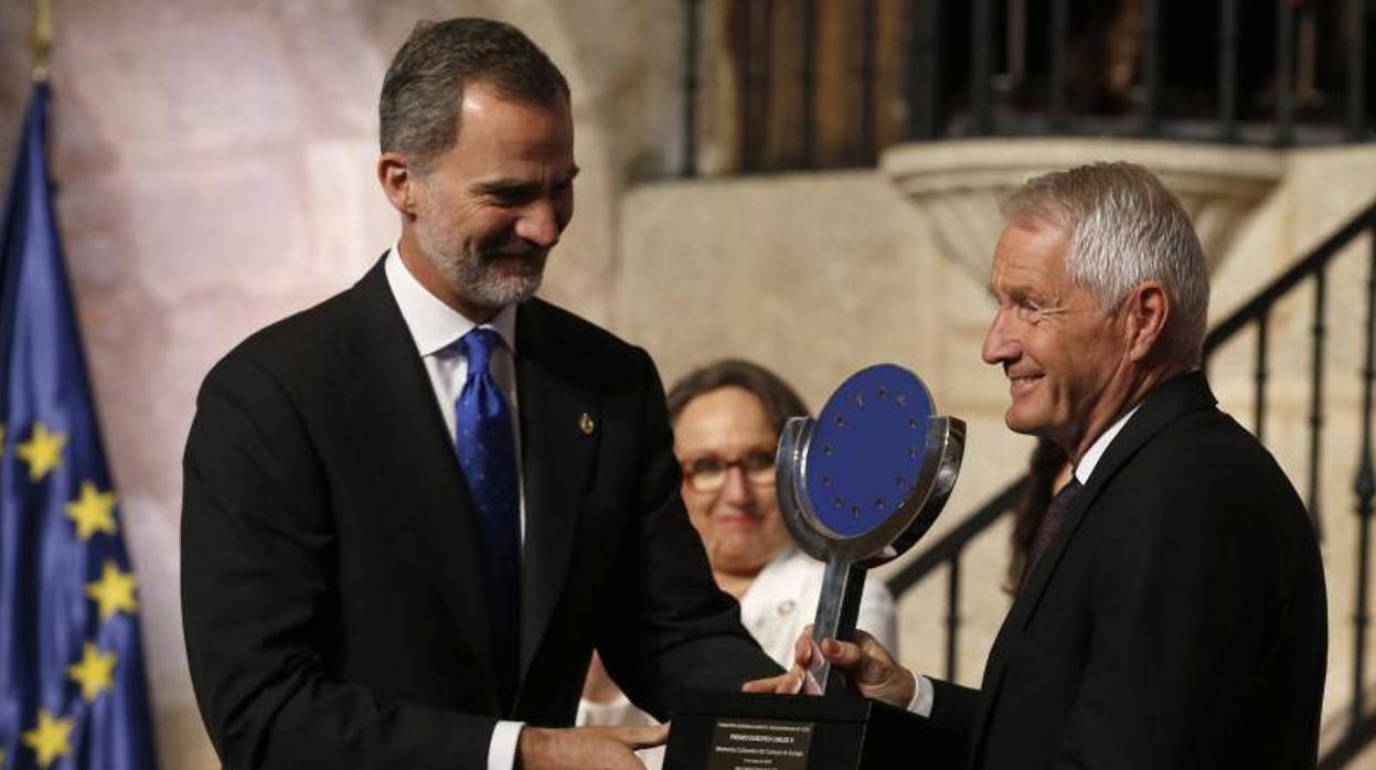 El Rey Felipe VI entrega del premio Carlos V a Thorbjorn Jagland