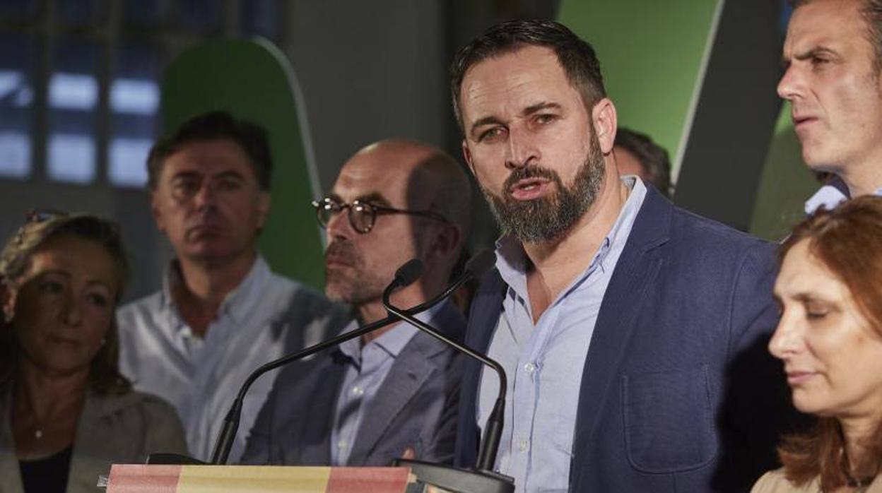 Santiago Abascal en la presentación de lla campaña de las elecciones europeas