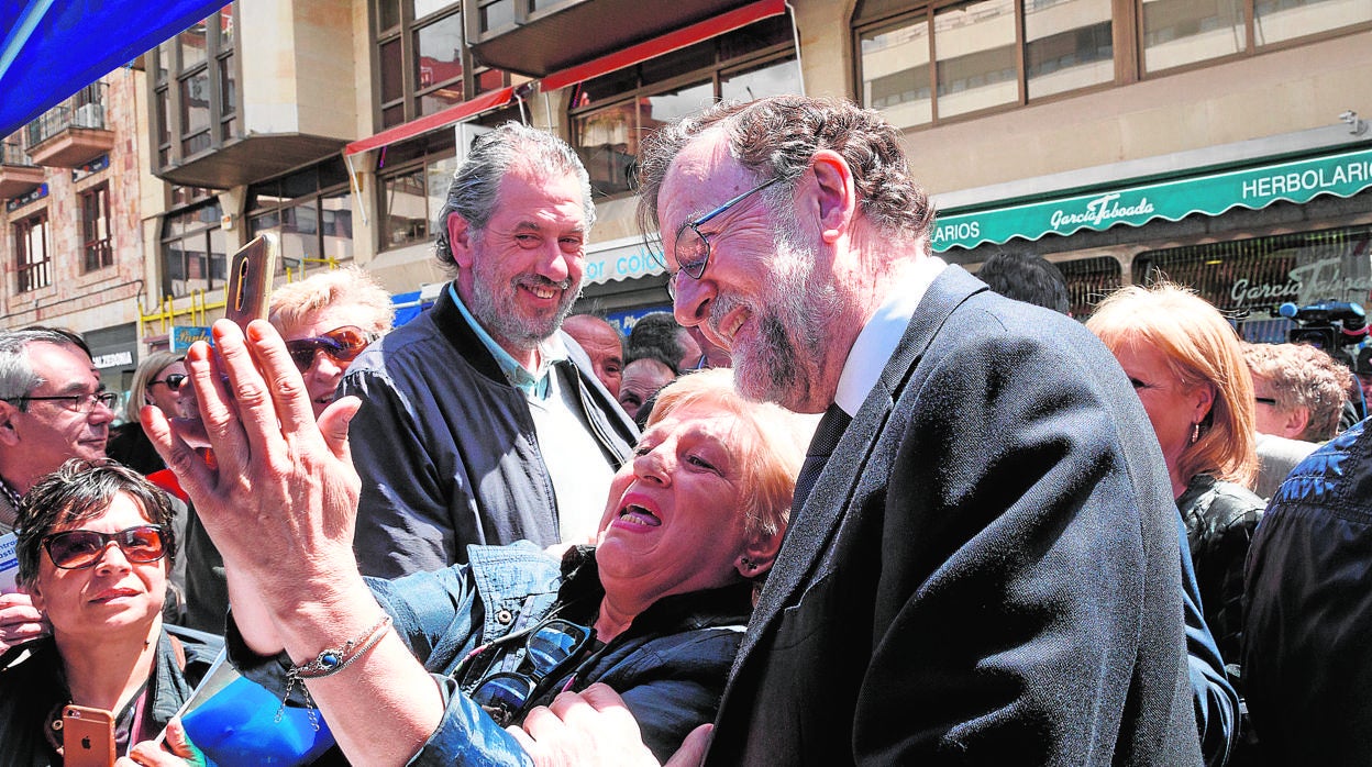 Mariano Rajoy participó ayer en un acto de campaña del PP de Zamora