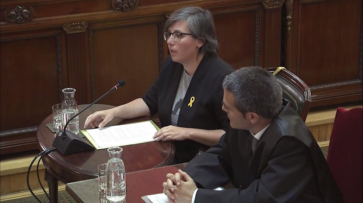 Mireia Boya, exdiputada de la CUP, declara en el juicio del «procés»