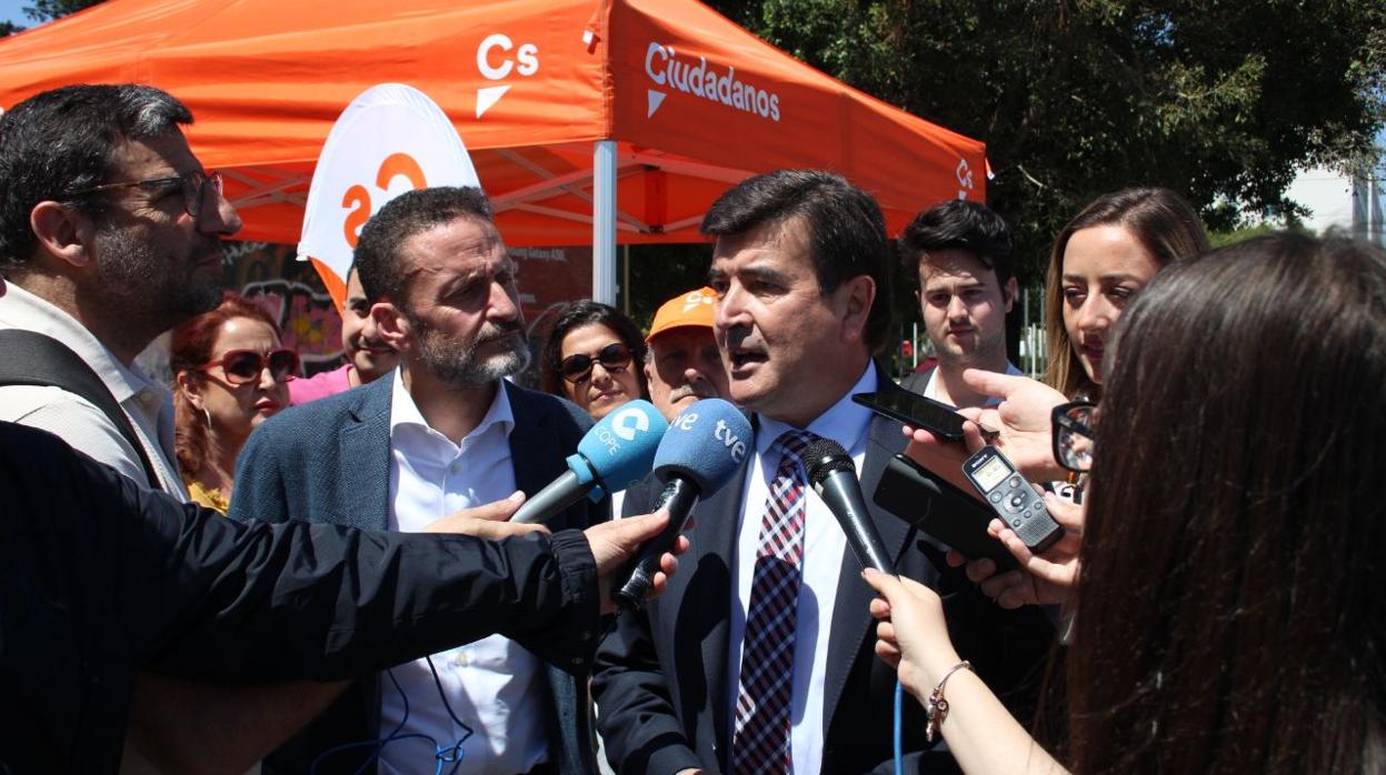 Fernando Giner, en el acto de Ciudadanos de este martes en Valencia