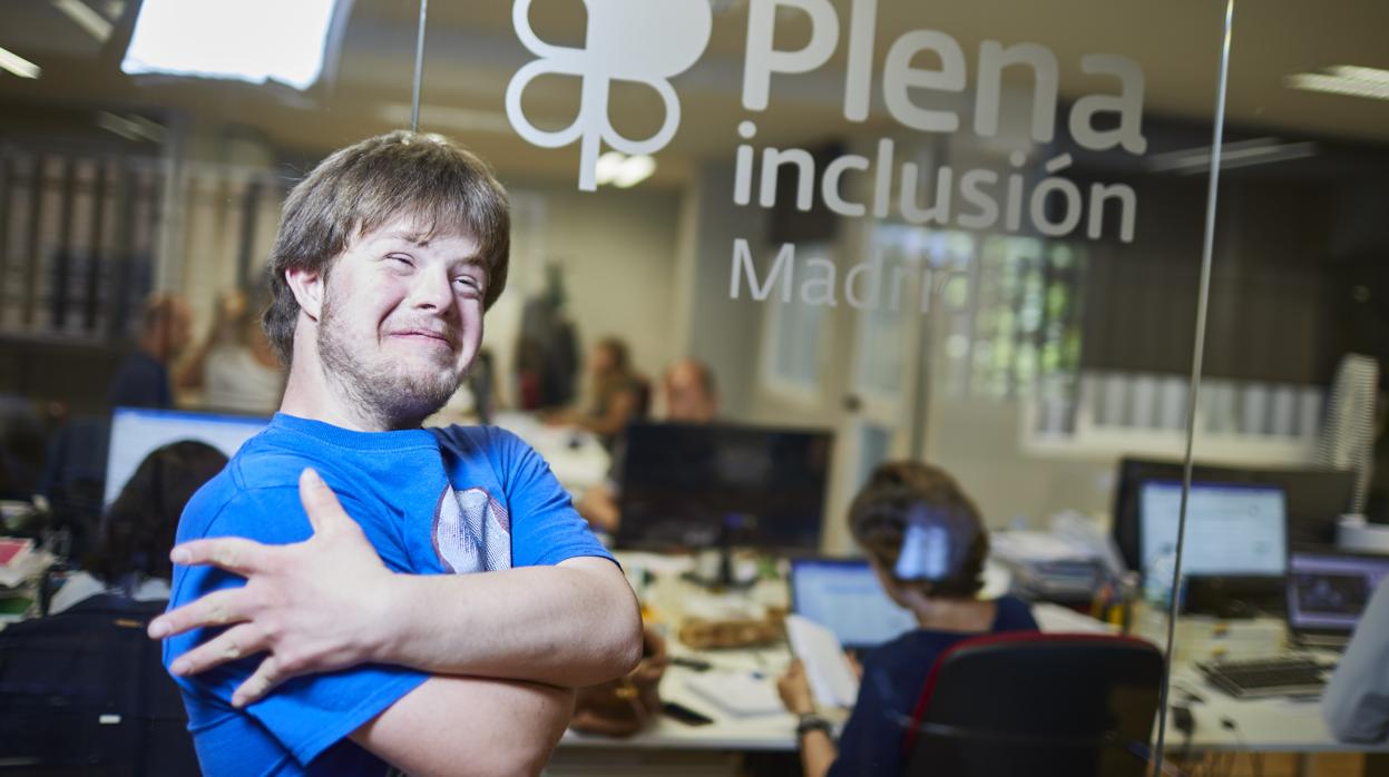 Jorge Alonso, en la sede de Plena Inclusión Madrid