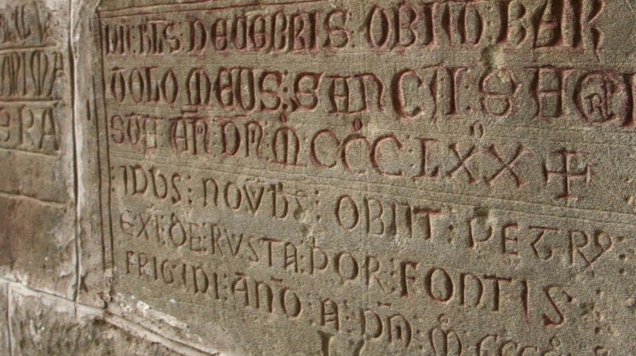 Inscripciones funerarias en San Juan de la Peña, el primer panteón real de la Corona de Aragón