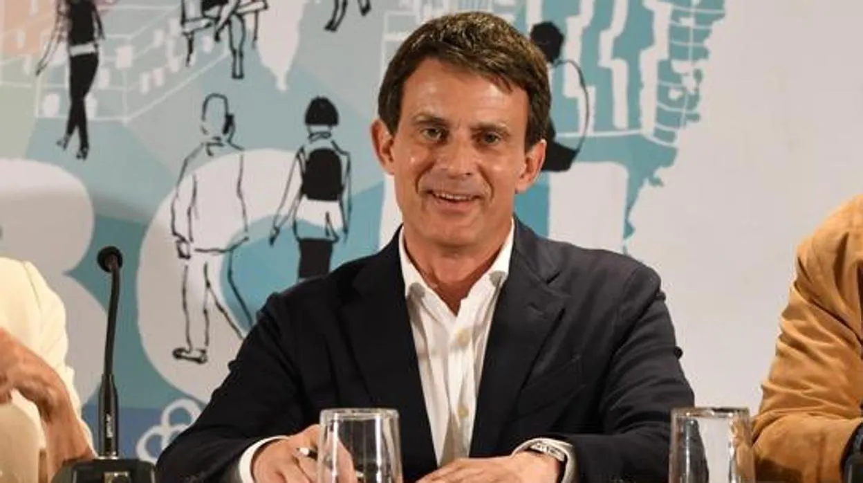 Manuel Valls, en un acto de campaña en Barcelona