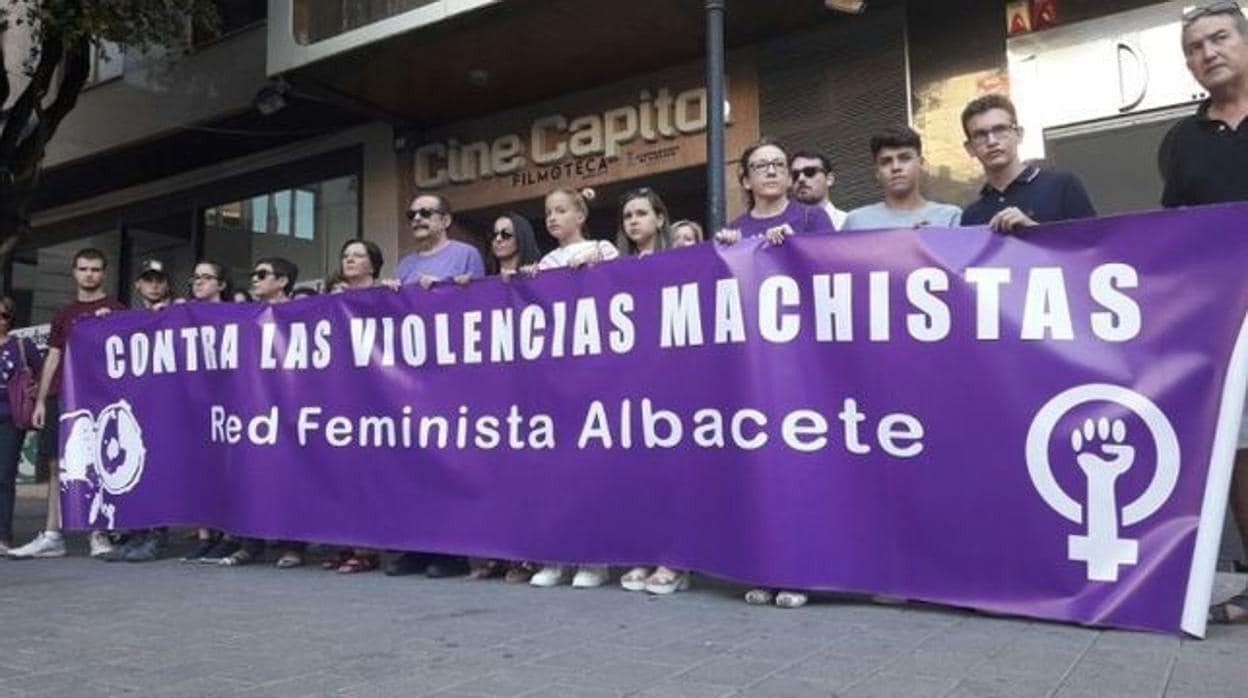 Imagen de una de las concentraciones feministas en Albacete