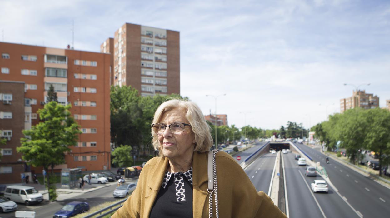 La alcaldesa Carmena visita la zona de plaza eliptica